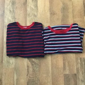 Striped crop top bundle